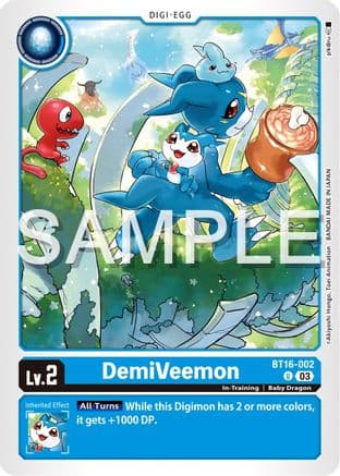 DemiVeemon — Beginning Observer Digimon Card Game card by pikaura