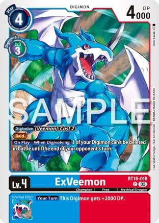 ExVeemon — Beginning Observer Digimon Card Game card by Shin Sasaki