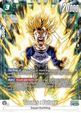 Trunks : Future - FB02-091 (Alternate Art) — Blazing Aura
