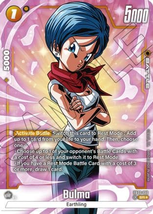 Bulma - FB02-130 (Alternate Art) — Blazing Aura
