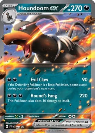 Houndoom ex - 103 — SV: Scarlet & Violet Promo Cards Pokémon TCG card by PLANETA Tsuji