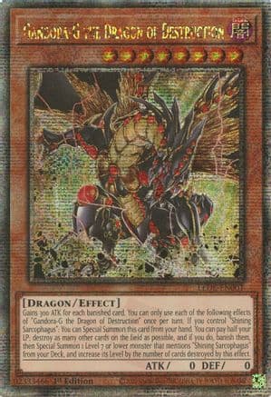 Gandora-G the Dragon of Destruction (Quarter Century Secret Rare) — Yu-Gi-Oh! card