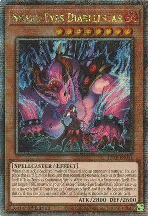 Snake-Eyes Diabellstar (Quarter Century Secret Rare) — Legacy of Destruction