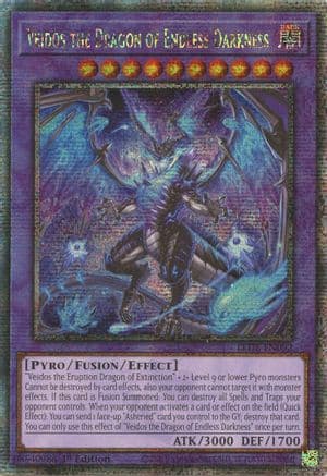 Veidos the Dragon of Endless Darkness (Quarter Century Secret Rare) — Legacy of Destruction