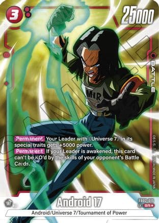 Android 17 - FB02-015 (Alternate Art) — Blazing Aura