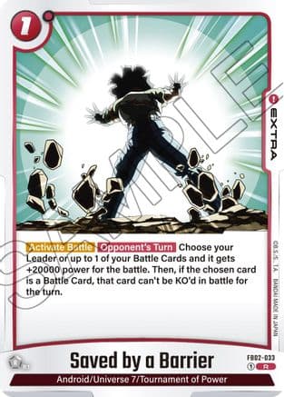 Saved by a Barrier — Blazing Aura