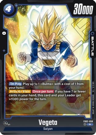 Vegeta - FB02-058 — Blazing Aura