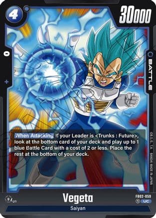 Vegeta - FB02-059 — Blazing Aura