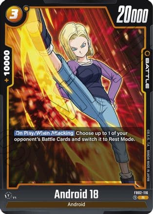 Android 18 - FB02-116 — Blazing Aura