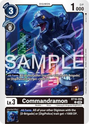 Commandramon — Beginning Observer Digimon Card Game card by poroze