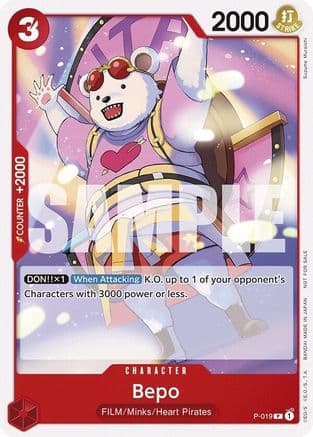 Bepo (Tournament Pack Vol. 7) — One Piece Promotion Cards One Piece Card Game card by Suzume Muraichi