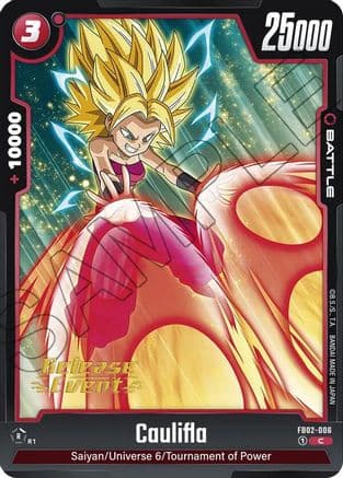 Caulifla - FB02-006 — Blazing Aura Release Event Cards