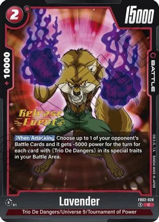 Lavender — Blazing Aura Release Event Cards