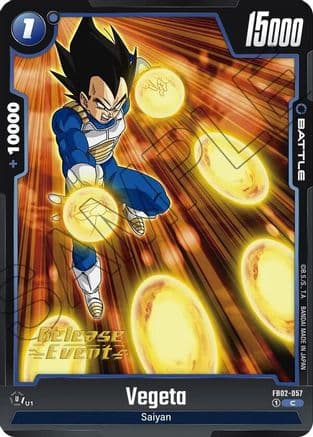 Vegeta - FB02-057 — Blazing Aura Release Event Cards