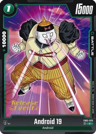 Android 19 — Blazing Aura Release Event Cards
