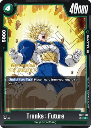 Trunks : Future - FB02-092 — Blazing Aura Release Event Cards