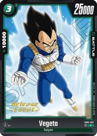 Vegeta - FB02-097 — Blazing Aura Release Event Cards