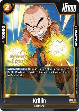 Krillin - FB02-112 — Blazing Aura Release Event Cards