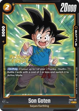 Son Goten - FB02-120 — Blazing Aura Release Event Cards