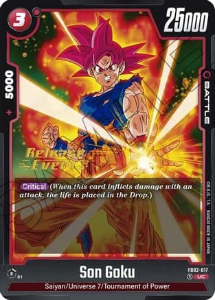 Son Goku - FB02-017 — Blazing Aura Release Event Cards