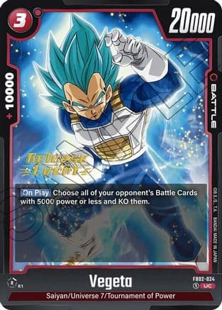 Vegeta - FB02-024 — Blazing Aura Release Event Cards