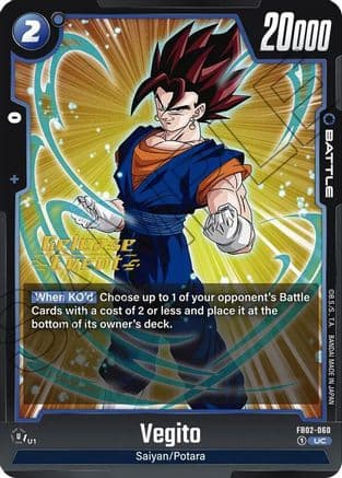 Vegito - FB02-060 — Blazing Aura Release Event Cards