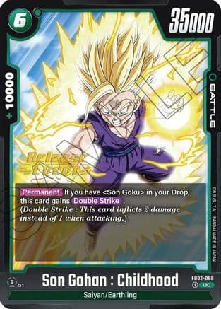 Son Gohan : Childhood - FB02-088 — Blazing Aura Release Event Cards