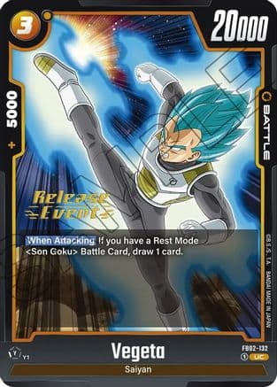 Vegeta - FB02-132 — Blazing Aura Release Event Cards