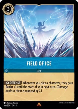 Field of Ice — Ursula's Return Disney Lorcana card by Mariana Moreno