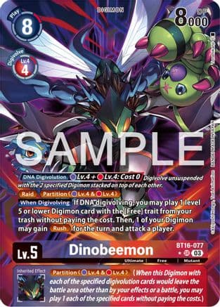 Dinobeemon (Alternate Art) — Beginning Observer Digimon Card Game card by Atsushi Yamaji