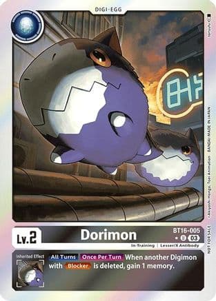 Dorimon (Box Promotion Pack: Beginning Observer) — Beginning Observer Digimon Card Game card by Akiyoshi Hongo, Toei Animation
