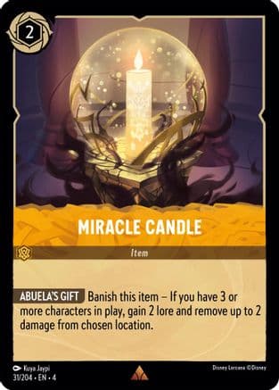 Miracle Candle — Ursula's Return Disney Lorcana card by Kuya Jaypi