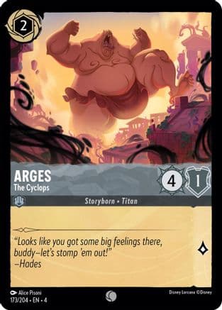 Arges - The Cyclops — Ursula's Return Disney Lorcana card by Alice Pisoni
