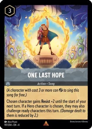 One Last Hope — Ursula's Return Disney Lorcana card by Alice Pisoni