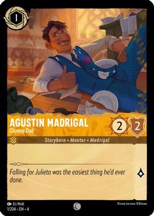Agustin Madrigal - Clumsy Dad — Ursula's Return Disney Lorcana card by Eri Welli