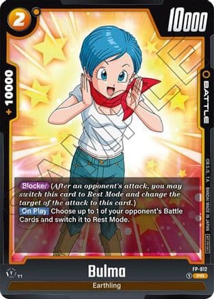 Bulma - FP-012 — Fusion World Promotion Cards and Packs