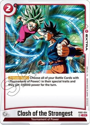 Clash of the Strongest - FB02-034 (Tournament Pack 02) — Tournament and Championship Promos
