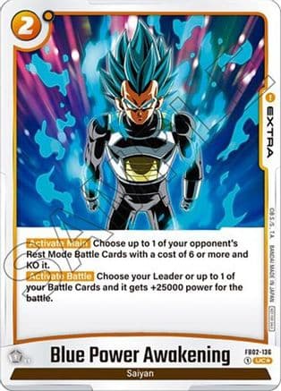 Blue Power Awakening - FB02-136 (Tournament Pack 02) — Tournament and Championship Promos