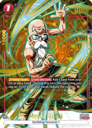 Master Roshi - FB01-005 (Championship Pack 01) (Gold) — Tournament and Championship Promos
