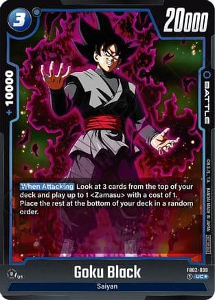 Goku Black - FB02-039 (Championship Pack 01) — Tournament and Championship Promos