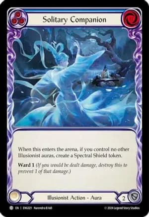 Solitary Companion — Blitz Deck: Part the Mistveil - Enigma Flesh and Blood card by Narendra B Adi