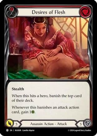 Desires of Flesh (Red) — Blitz Deck: Part the Mistveil - Nuu Flesh and Blood card by Camille Alquier