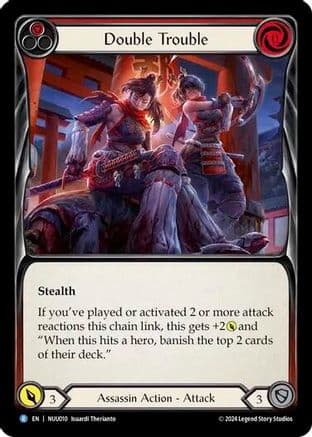 Double Trouble — Blitz Deck: Part the Mistveil - Nuu Flesh and Blood card by Isuardi Therianto