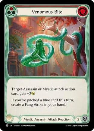 Venomous Bite — Blitz Deck: Part the Mistveil - Nuu Flesh and Blood card by Ramza Ardyputra