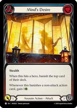 Mind's Desire (Blue) — Blitz Deck: Part the Mistveil - Nuu Flesh and Blood card by Tomasz Jedruszek