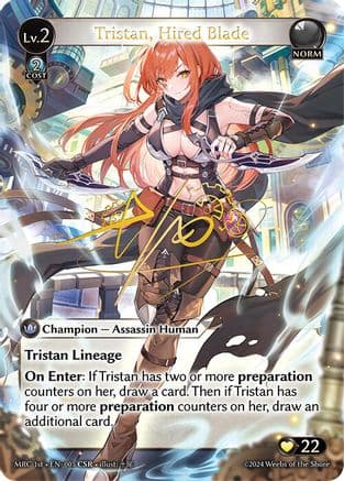 Tristan, Hired Blade (CSR)
