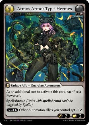 Atmos Armor Type-Hermes — Mercurial Heart Grand Archive TCG card by Kumai