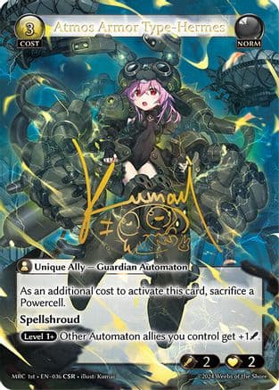 Atmos Armor Type-Hermes (CSR) — Mercurial Heart Grand Archive TCG card by Kumai
