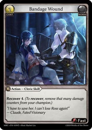 Bandage Wound — Mercurial Heart Grand Archive TCG card by Rachel Liu