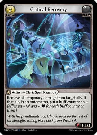 Critical Recovery — Mercurial Heart